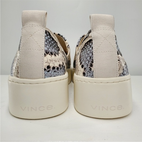 VINCE Saxon 2 Snake Embossed Platform Slip-On Sneakers - Picture 10 of 12